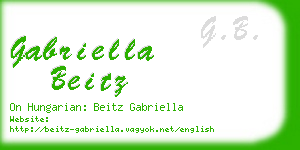 gabriella beitz business card